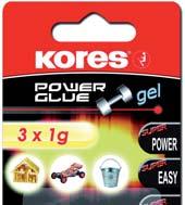 okamžitým účinkem 367790 Power Glue 3 g 29,30 Vteřinové lepidlo Kores Power