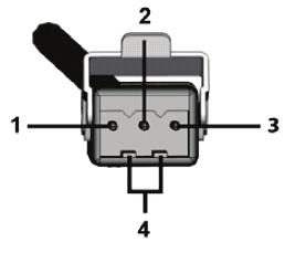 (zeleno-žlutá) Nahoru (černá) Kontakt 20 V / 0 Hz