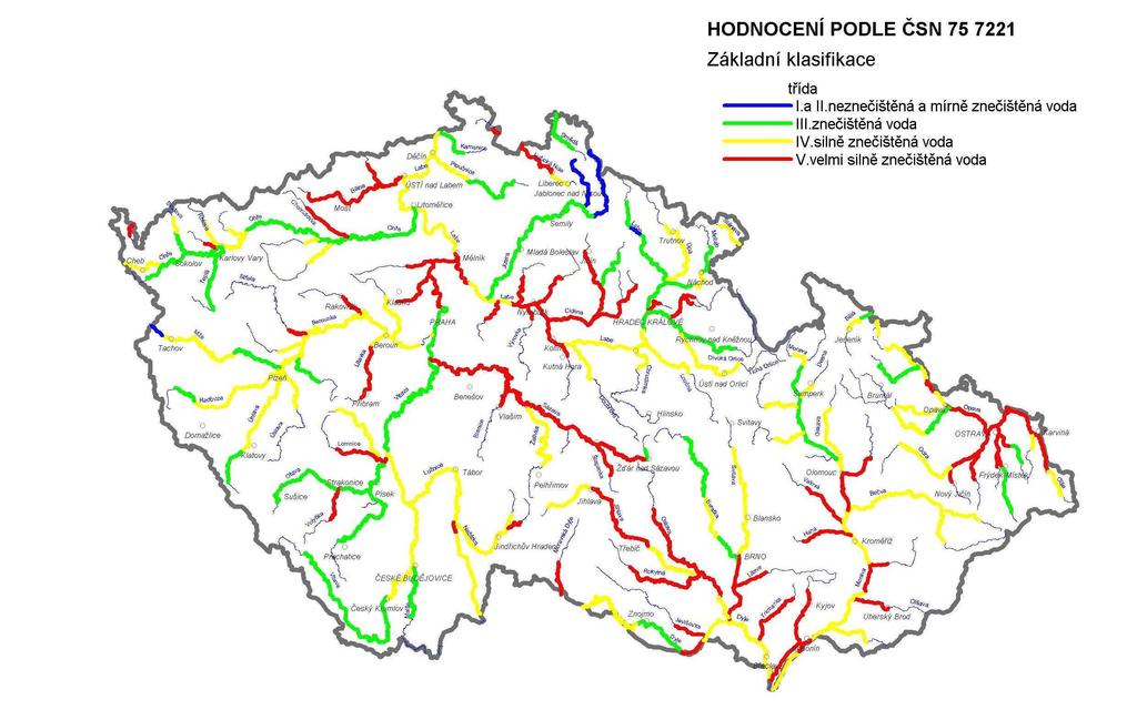 vody v tocích ČR ve dvouletích 1991 1992 a 2006 2007 1991 1992 2006 2007 Zdroj: VÚV T.G.M., v.v.i.