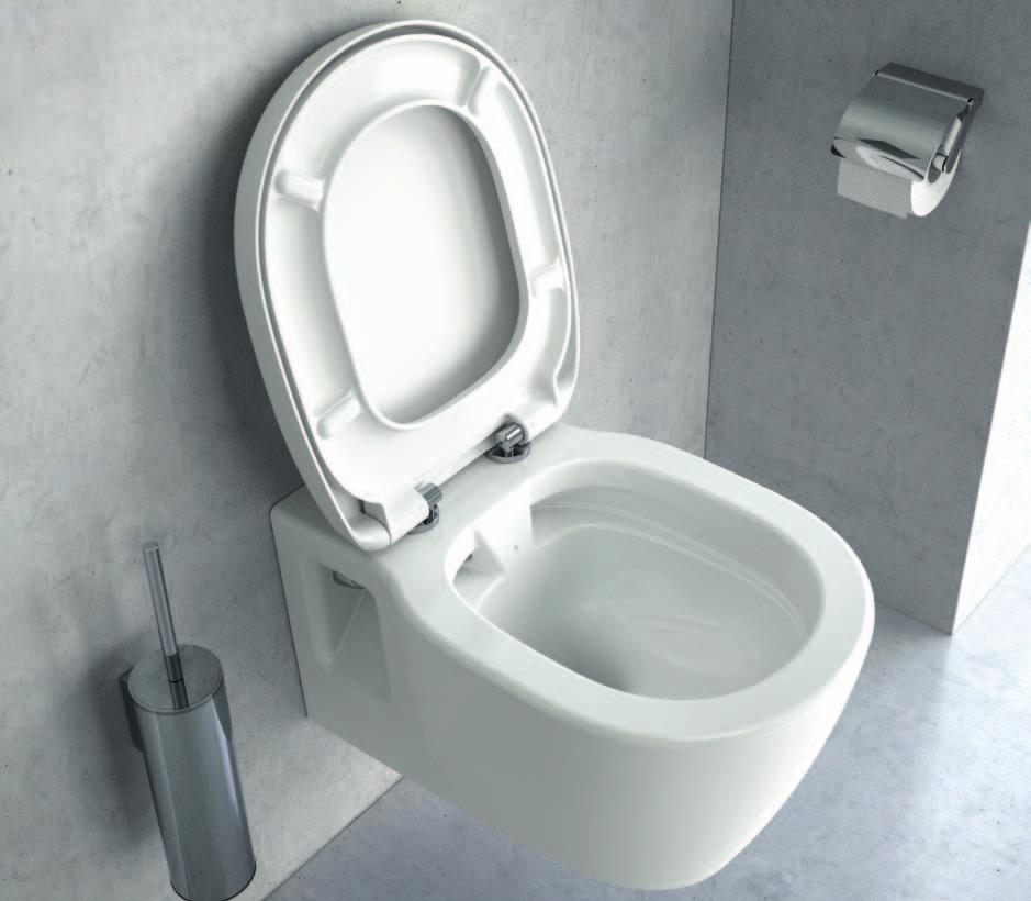 10 INFORMCE K VÝROBKŮM CONNECT WC RIMLESS (WC bez splachovacího kruhu) HYGIENICKÝ, ČISTÝ, PĚKNÝ Pokud jde o zdraví hraje čistota a hygiena klíčovou roli.
