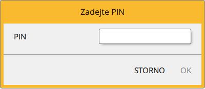 Po kliknutí na volbu Odstranit je uživatel vyzván k zadání PINu, po zadání PINu bude označený klíč odstraněn. Obr. 13