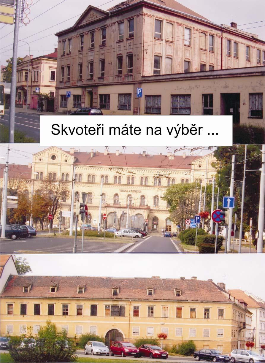 ŘÍJEN 2009 TREFA STRANA 5 Na těchto objektech lze demonstrovat skutečnost, že vlastník opravdu existuje, ale že jako v mnohých dalších městech nechává objekt vlastnímu osudu. Úřady?