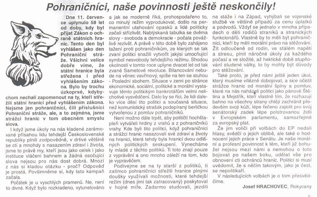 ŘÍJEN 2009 TREFA STRANA 6 Rádi pak přetiskujeme názor jednoho z našich teplických čtenářů, který připsal ke článku z Hraničáře i svůj vlastní názor: Vážená redakce, dovolte, abych se Vaším