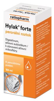HYLAK FORTE 100 ML Hylak forte obnovuje přirozené prostředí ve střevě, čímž přispívá k rychlé úpravě narušené