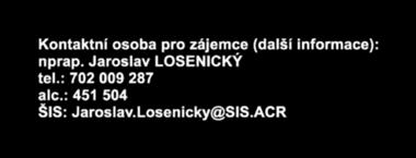 bližší informace k nabízeným služebním