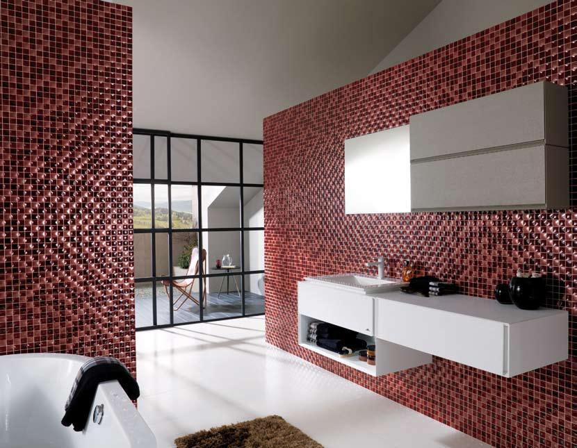 obklad: Dual Rojo Glory Travertine Gloss 29,5 90 1,2 /lesk/ 1.
