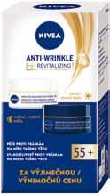 Kč 199 Nivea denní + noční krém proti vráskám 55+ 2x 50 ml