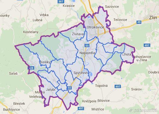 Území realizace Území MAS SCHP vymezené ve schválené strategii CLLD.