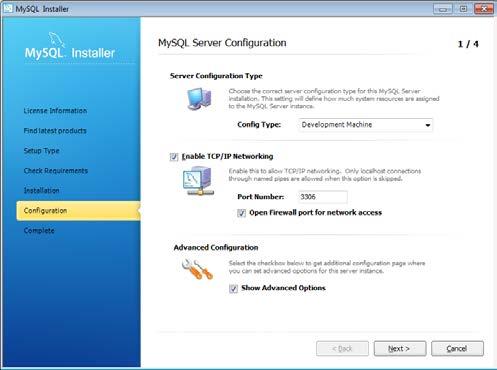 9. Vyberte Server Configuration Type a zvolte správný typ konfigurace pro tuto instalaci serveru
