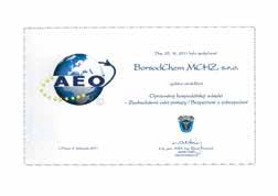 standardy. Certifikát integrovaného systému řízení je nadále platný do října 2020.