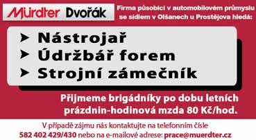 Prostějované redakci Večerníku uplynulou sobotu