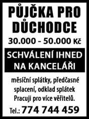 Vyplatíme všechny vaše EXEKUCE a poskytneme vám jednu půjčku. Pracuji pro více věřitelů Volejte.: 777 551 492 Malá půjčka 10 000 až 80 000 Kč. Pracuji pro více věřitelů. Tel.