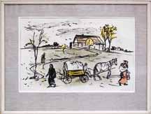 Jaroslav Šerých (1928 2014) Posel litografie, 1989, 57 x 46 cm, sign. DU J.Šerých 89, č.