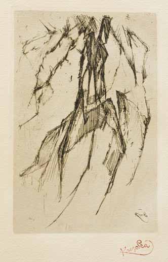 27. František Kupka (1871 1957) Fontána suchá jehla, 1923, 23 x 15 cm, PD značeno v