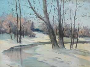 Sylva Toman (1886 1942) Vesnice v zimě olej, překližka, 39 x 58 cm,