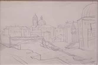 Jan Zrzavý (1890 1977) Venezia tužka, papír, 1934, 11,6 x