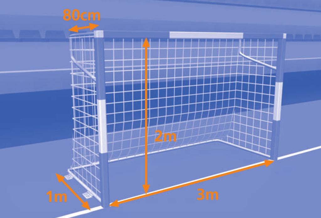 Bránky Bránky sú umiestnené v strede každej bránkovej čiary a skladajú sa z dvoch vertikálnych žrdí, spojených v hornej časti horizontálnym brvnom.