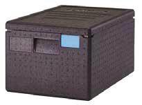 Termobox CAMBRO boční plnění Váha kg R-EPP400 645x440x630(v) 3,9 4 990,- Neobsahující CFC. Lehký a pevný.