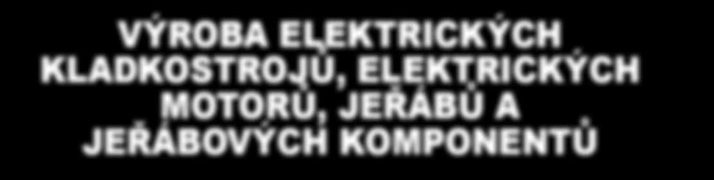 jeřábových komponentů katalog ELEKTRICKÝCH