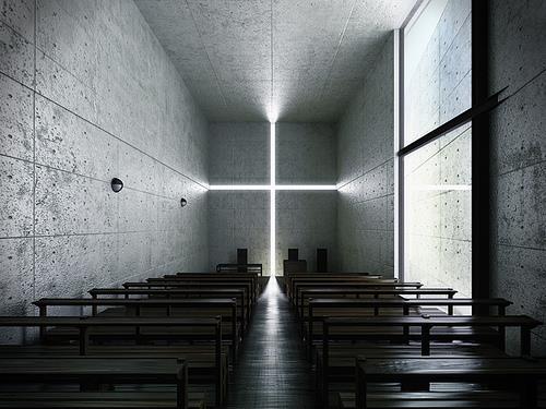 Obrázek 6 - Church of light by Tadao Ando [http://openbuildings.