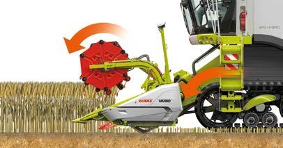 jeho obvodová rychlost - se automaticky přizpůsobují rychlosti jízdy. Řidič si může zvolit a uložit do paměti různé poměry jízdní rychlosti a rychlosti přihaněče.
