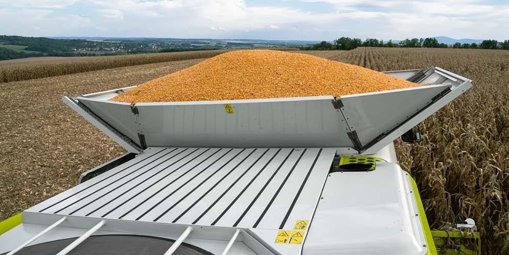 Mezi příměsi patří sláma, plevy, špičky klasů a prach. GRAIN QUALITY CAMERA je připevněna na horní části elevátoru, odkud opticky vyhodnocuje sklízený materiál.