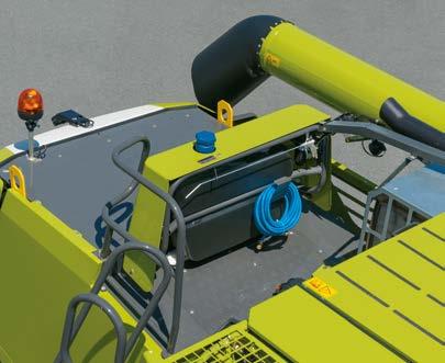 Bez použití nářadí může být také vyjmuta čistící vložka vzduchového filtru. Díky tomu je denní údržba motoru provedena rychle.