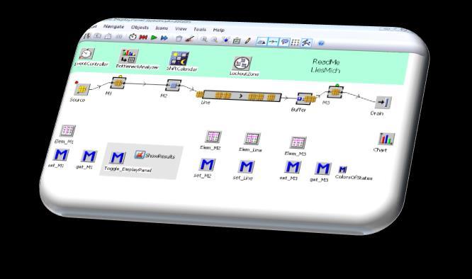 Demo modely Plant Simulation má