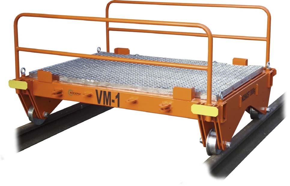 13.1.4.18 Přípravky pro kolejovou dopravu VOZÍK MANIPULAČNÍ VM - 1 VM - 1 Vozík manipulační VM - 1 (dále jen vozík) je zařízení určené pro převážení lehčího nákladu (nosnost max.