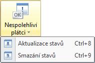 práva k agendě Podání, práva k E-tržbám, nastavení fronty, propojení s EET v číselníku dokladů...) můžeme nastavit omezení přístupových práv.