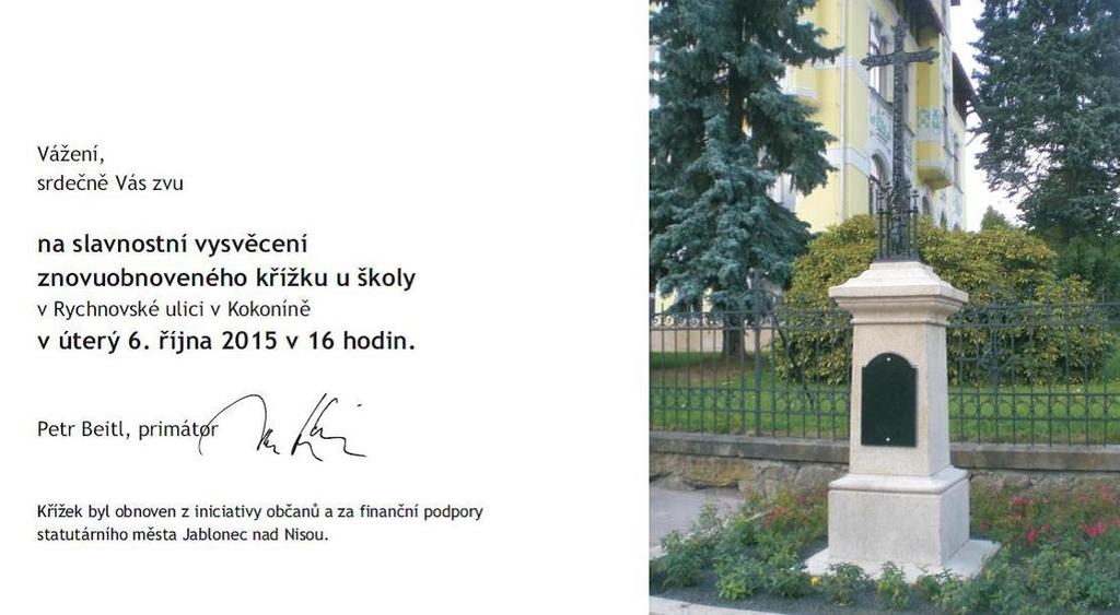 OBNOVA UMĚLECKÝCH DĚL A KULTURNÍCH PAMÁTEK - Ve správě města je 75 uměleckých děl a památek, z toho bylo v roce 2015 zapsáno ve jmenném seznamu třináct kulturních památek.