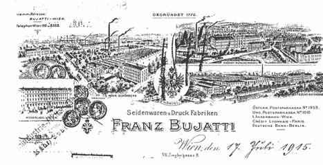 Obr. 8 Veduta hlavičkového papíru firmy Franz Bujatti s vyobrazením továrny v Šumperku (vlevo nahoře). OAŠ, fond Harrer, inv. č. 275, k. 28. Obr.