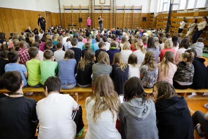 PROJEKTY NÁZEV CÍL PROJEKTU DOBA TRVÁNÍ ZÚČASTNĚNÉ TŘÍDY Postavme se hladu Globální civilizační problémy 1 den 489 Dětská práva Uvědomění si svých práv a povinností 1 den 489 Prevence šikany Vztahy