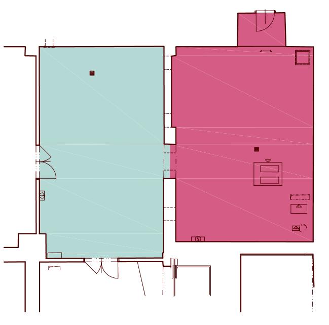 Obrázek 3: Plocha otvoru bez výplně mezi místnostmi Vertikální řez Svislá část obvodové konstrukce, která se liší podle tloušťky s ohledem na okenní otvory. 2.