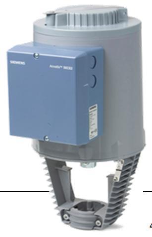 Siemens, s.r.o. Building Technologies Leden 2018 SKC.. Elektrohydraulické servopohony, p estavovací síla 2800 N, zdvih 40 mm, možnost ru ního ovládání 3-bodové ízení, 120 s, napájení 230 V AC SKC32.