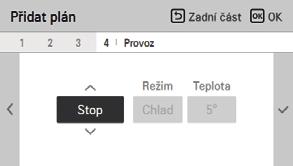 - Můžete zvolit možnosti Denně / Víkend / Všední dny / Individuální nastavení Ve