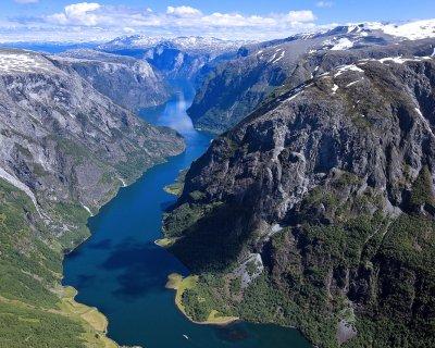 Plavba po azda najkrajšom nórskom fjorde.