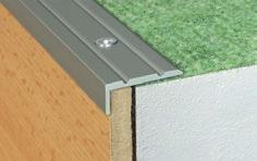 Schodové profily A31 schodový profil 25x10 mm schodový profil. K ukončení podlahových materiálů. rofily eloxované a v dekorech dřeva jsou k použití v interiérech a bytových prostorách.