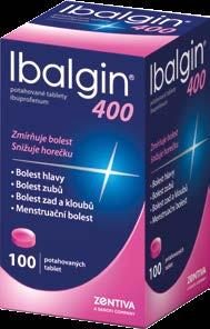 Olfen Ibalgin gel 400 100 tablet g Účinné analgetikum Pomáhá při bolesti