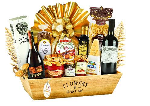 KOD 560211 Ginepro KOD 560067 Regina Dárkové balení v laminované papírové tašce 1 x vánoční Panettone bez kandovaného ovoce 500 g 1 xsáček klasických čokoládiček 80 g 1 x měkké karamely s ovocem 100