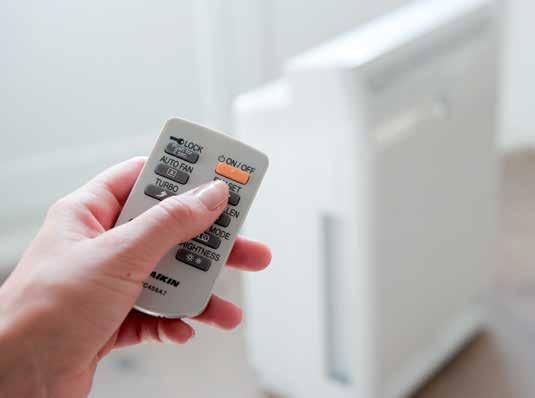 Pridaný komfort MC70L MCK75J Vhodný pre miestnosti až do 46 m 2 Výkonný ventilátor dosiahne každý roh v miestnosti Veľké prúdenie vzduchu* * v REŽIME TURBO Mimoriadne tichá prevádzka* Tým je jednotka