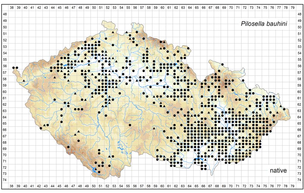 Author of the map: Olga Rotreklová, Jindřich Chrtek jun.