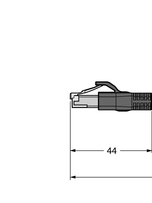 RJ45S-RJ45S-4414-0.5M 6441421 USB 2.0 CABLE 1.