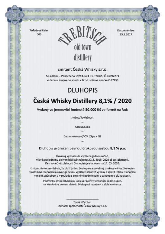 V nabídce baru bude kromě whisky i celá škála dalších jakostních lihovin přímo ze sudů, jako je například naše vlastní značka brandy Brandy la Moravia V.S.O.