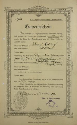 V roce 1869 se natrvalo usadil v Moravské Ostravě a o deset let později se oženil s Františkou Kročkovou, dcerou prvního městského lékaře Nikodéma Kročka, s níž měl sedm dětí. E.