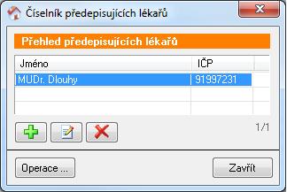 1 Jak vyplnit klientům všechny potřebné informace k objednávce Pro odeslání objednávky, musíte mít zadaného alespoň jednoho lékaře v číselníku předepisujících lékařů. (Kde?