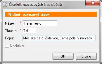 4 Objednávky obědů Objednávky obědů slouží k vytvoření plánu rozvozu obědů klientům. Pro plánování záloh slouží nástroj Měsíční plán obědů, pro sledování skutečných rozvozů slouží Rozvoz obědů.