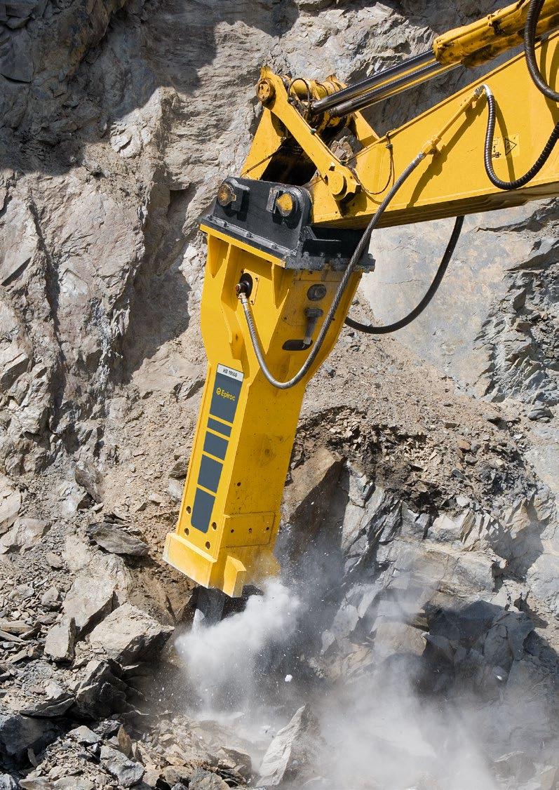 Hydraulické příslušenství k rypadlům Demolice, recyklace