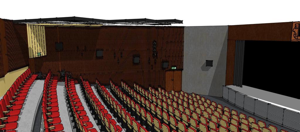 Revitalizace sálu Městského kulturního střediska Revitalizace bude obsahovat výměnu nášlapných vrstev a to koberec za koberec, lino za lino a instalaci již zakoupených sedadel.
