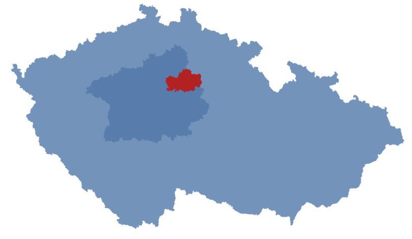 Město Nymburk 4 Město Nymburk 4.1 Základní informace o městě Město Nymburk se nachází ve Středních Čechách přibližně 35 km od východního okraje hlavního města Prahy.